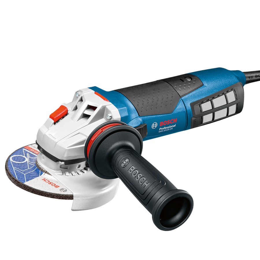 Одноручная углошлифмашина BOSCH GWS 19-125 CIE в кор. (1900 Вт, диск 125х22 мм, вибро, плавный пуск, регул. об.)