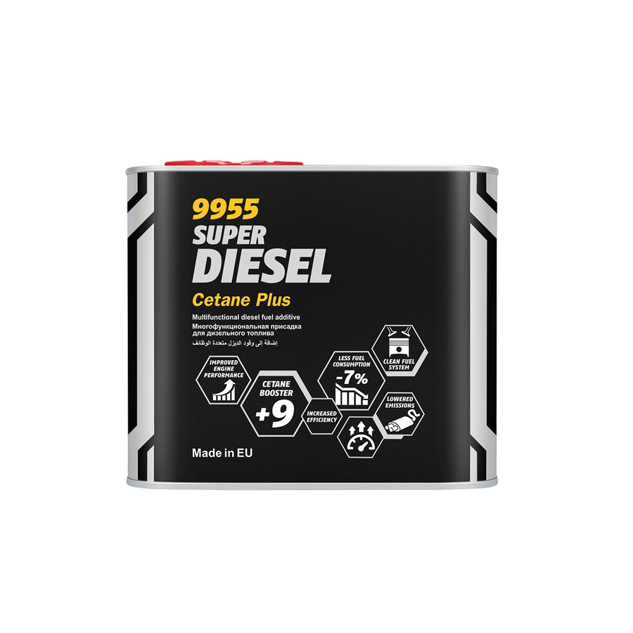 Присадка в дизельное топливо MANNOL 9955 Super Diesel Cetane Plus 0.5л 