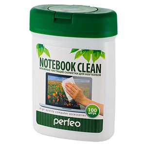 Perfeo чистящие салфетки "Notebook Clean", для ноутбука, в малой тубе, 100шт. /24