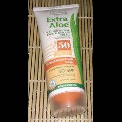 Крем солнцезащитный для всей семьи SPF 50 серии Extra Aloe 0,1л 