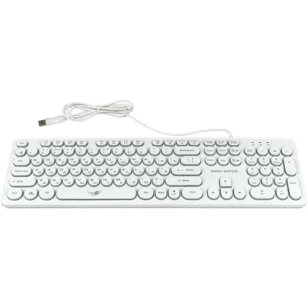 Клавиатура игровая с подсветкой KGK-16U WHITE Dialog Gan-Kata USB Белый 