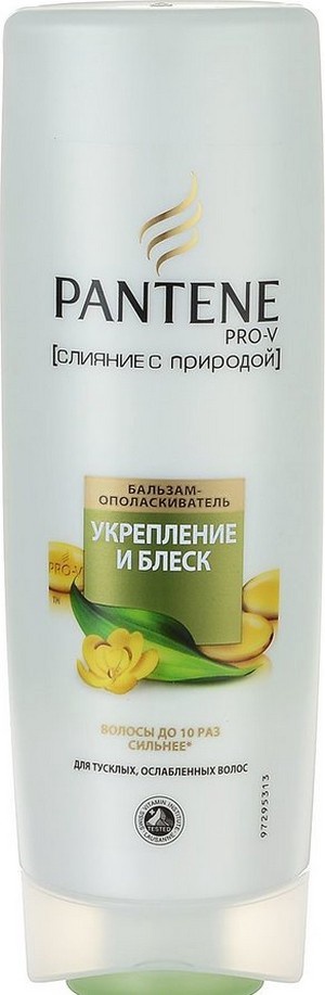 PANTENE Бальзам-ополаскиватель Слияние с природой Укрепление и блеск 360мл