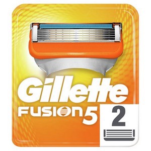 GILLETTE FUSION Сменные кассеты для бритья 2шт