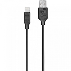 Кабель KITs USB 2.0 to lightning cable 2A black 1м арт. kits-w-003 