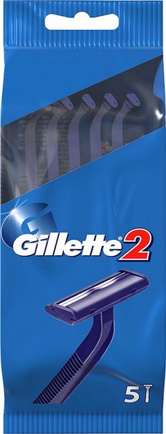 GILLETTE 2 Бритвы одноразовые 5шт