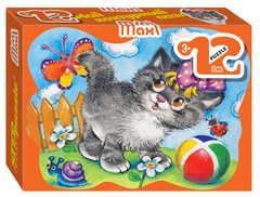 Мозаика puzzle 12 "Котик" Mini-maxi