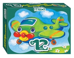 Мозаика puzzle 12 "Самолётик" Mini-maxi