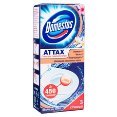 DOMESTOS Стик для унитаза Тропическая свежесть 3*10г  21145047/67047130/68398280