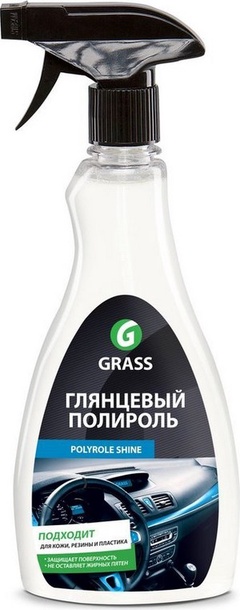 Полироль д/кожи рез,и пл, GraSS Polyrole Shine 0,5л арт,340340 Россия