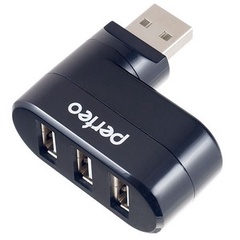 Переходник Perfeo USB-HUB 3Port PF-VI-H024 черн арт.PF_4280 