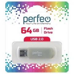 Perfeo USB флэш-диск 64GB C03 Grey 10/100