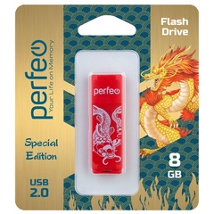 Флэш-диск Perfeo USB 8GB C04 Red Koi Fish