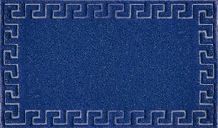 Коврик придверный Spongy Меандр синий 40х60см арт.38-306 