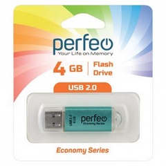 Perfeo USB флэш-диск 4GB E01 Green economy series /10