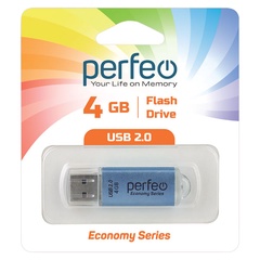 Флэш-диск Perfeo USB 4GB E01 Blue арт. PF-E01N004ES 