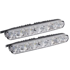 Огни дневные ходовые NEW GALAXY LED линзы 130 мм 12V 6 шт арт. 702-108