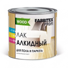 Лак алкидный паркетный FARBITEX ПРОФИ WOOD 1,9 кг