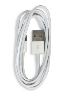 Дата-кабель Smartbuy USB-8-pin для Appel белый 1м спиральный