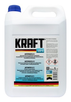 Антифриз G11 -35°C ТМ "KRAFT" 5л, синий