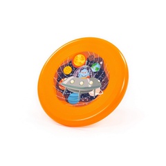 Игрушка Летающая  тарелка д 205 мм оранжевая 