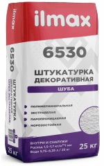 Защитно-отделочная штукатурка белая НВ ПМ цементная 1 СС 1,5 «ilmax 6530», 25кг