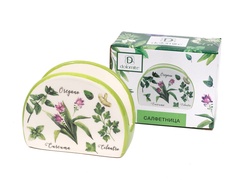 Салфетница керамика Herbal green 10,4х4,9х8см арт. L2520943 Россия