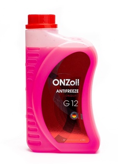 Антифриз ONZOIL Optimal G12 Red красный, 0,9л 1кг, арт.F0000001242