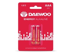 Батарейка AAA LR03 1,5V alkaline BL-2шт DAEWOO ENERGY