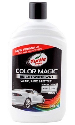 Полироль Bright White Wax ярко-белый TURTLE WAX 500мл RU