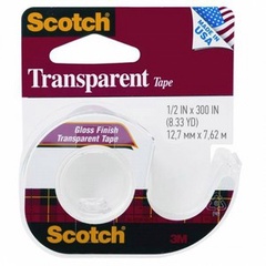 Клейкая лента Scotch на мини-диспенсере,12,7мм х 7,62м