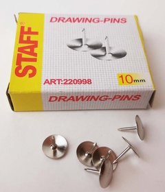 Кнопки никелированные 10 мм., 33 шт. арт. BY-6-18 