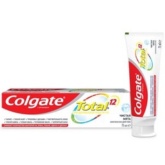 Colgate паста зубная Total 12 Чистая мята 75мл