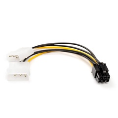 Кабель 6 pin to 2 molex Video power ATCOM арт. AT6185 