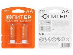 Батарейка AA LR6 1,5V alkaline 2шт. ЮПИТЕР